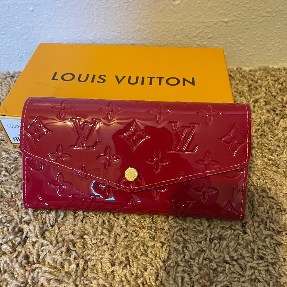 Bright Red LV Wallet